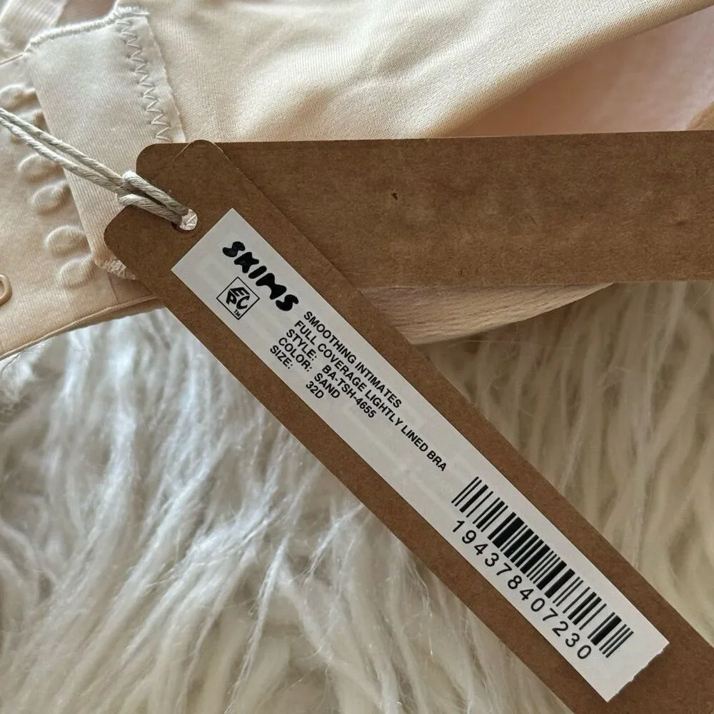 Skims Smoothing Intimates Full Coverage Lightly Lined Bra Sand Size 32D - Picture 5 of 5